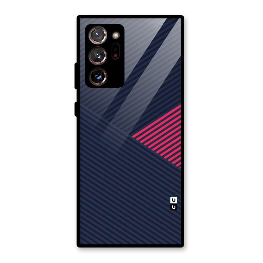 Criscros Stripes Glass Back Case for Galaxy Note 20 Ultra 5G