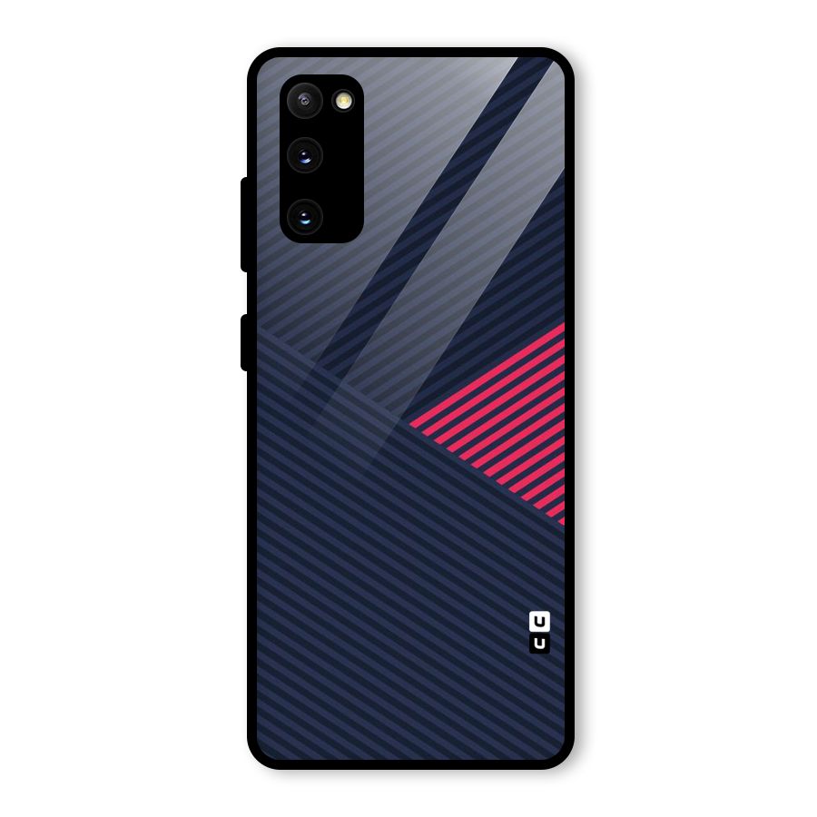 Criscros Stripes Glass Back Case for Galaxy S20 FE