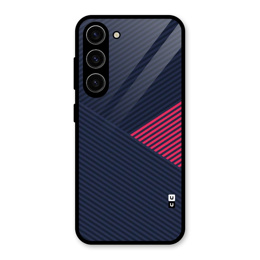 Criscros Stripes Glass Back Case for Galaxy S23
