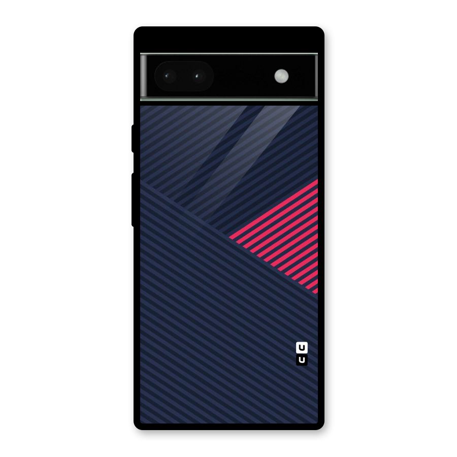Criscros Stripes Glass Back Case for Google Pixel 6a