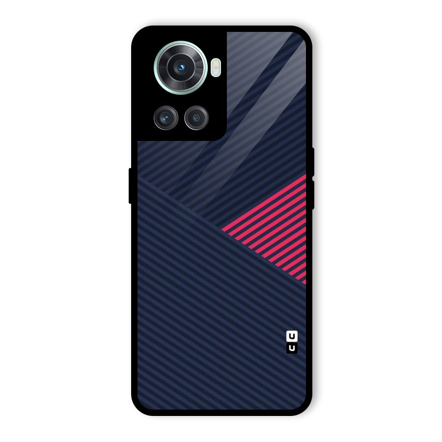 Criscros Stripes Glass Back Case for OnePlus 10R