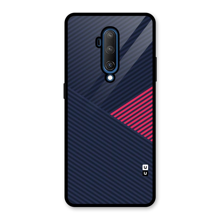 Criscros Stripes Glass Back Case for OnePlus 7T Pro