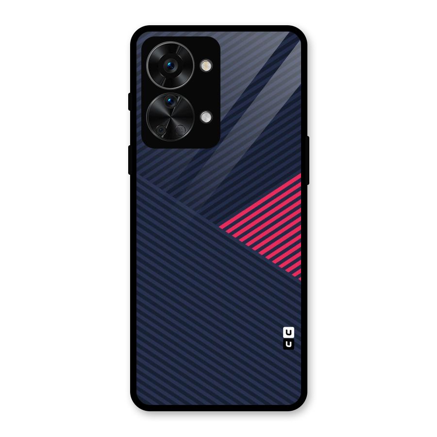 Criscros Stripes Glass Back Case for OnePlus Nord 2T