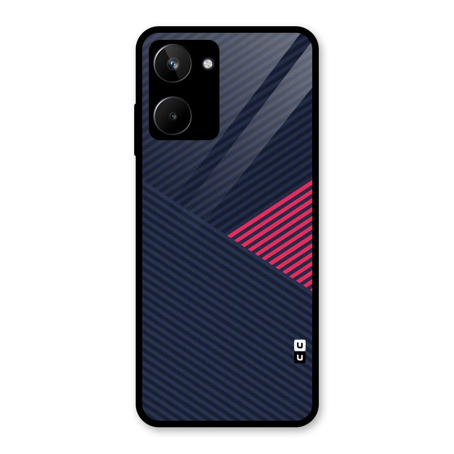 Criscros Stripes Glass Back Case for Realme 10