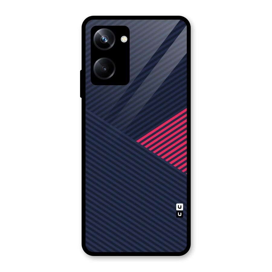 Criscros Stripes Glass Back Case for Realme 10 Pro