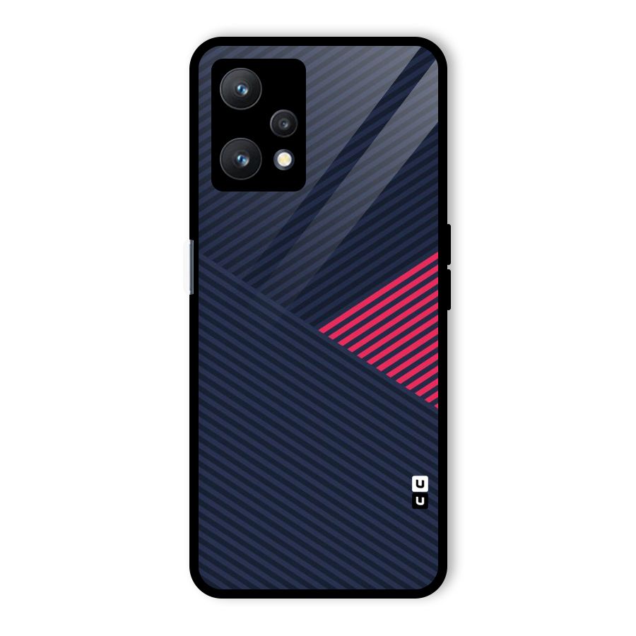 Criscros Stripes Glass Back Case for Realme 9 Pro 5G