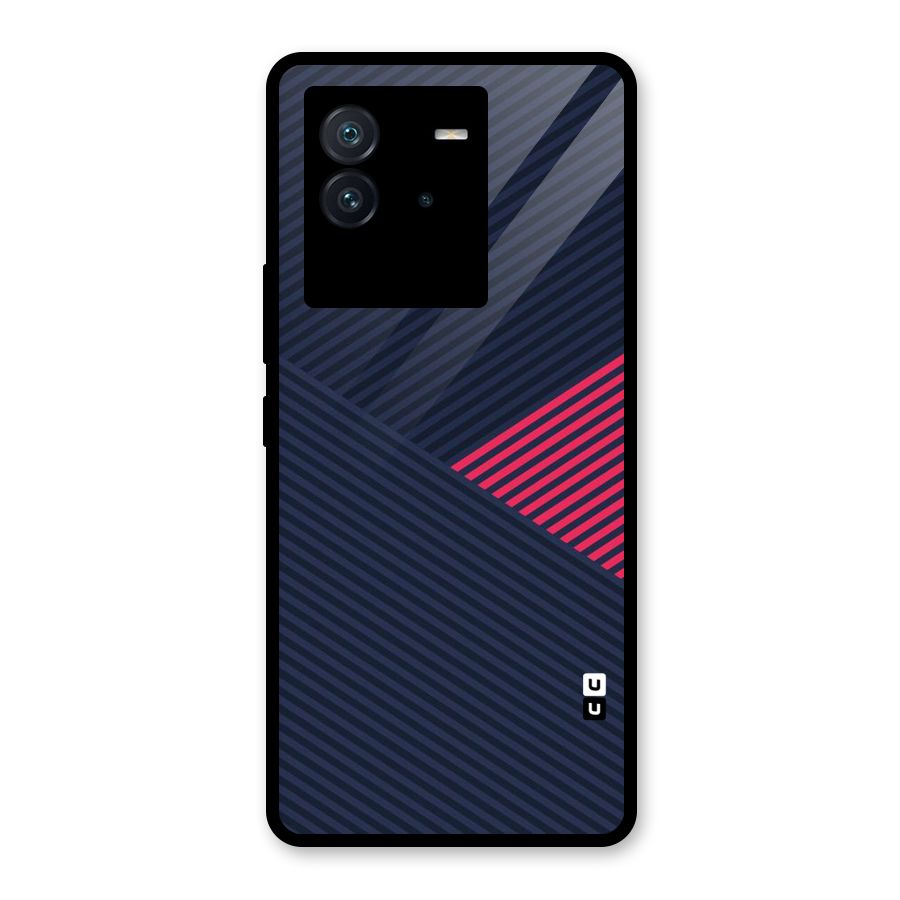 Criscros Stripes Glass Back Case for Vivo iQOO Neo 6 5G