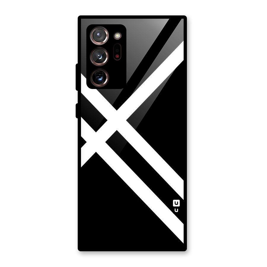 CrissCross Lines Glass Back Case for Galaxy Note 20 Ultra 5G
