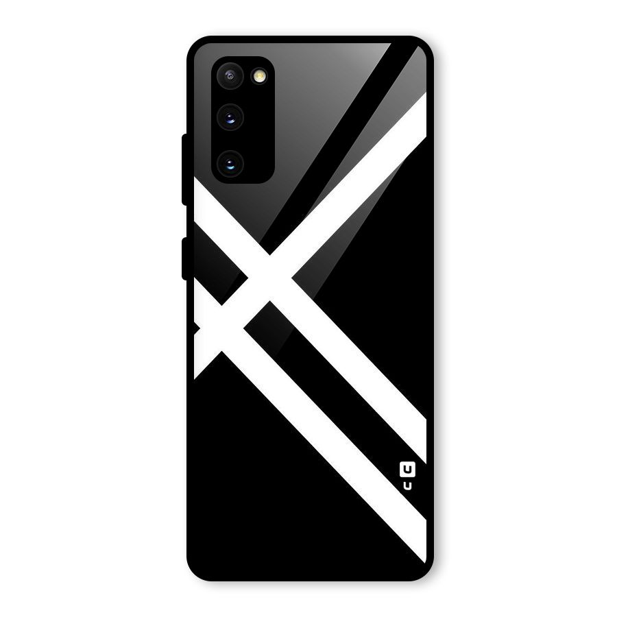 CrissCross Lines Glass Back Case for Galaxy S20 FE 5G