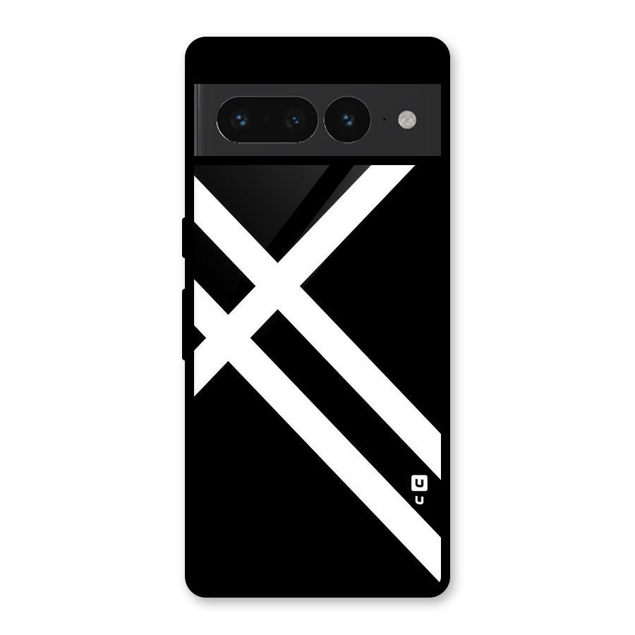 CrissCross Lines Glass Back Case for Google Pixel 7 Pro