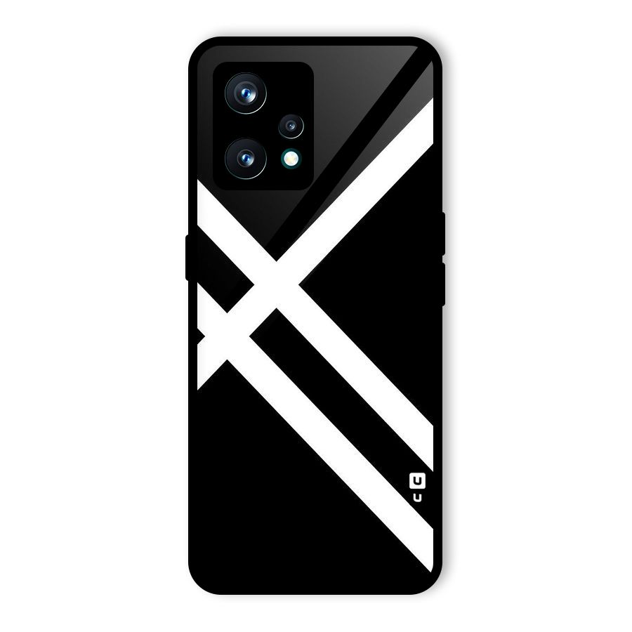 CrissCross Lines Glass Back Case for Realme 9 Pro Plus 5G