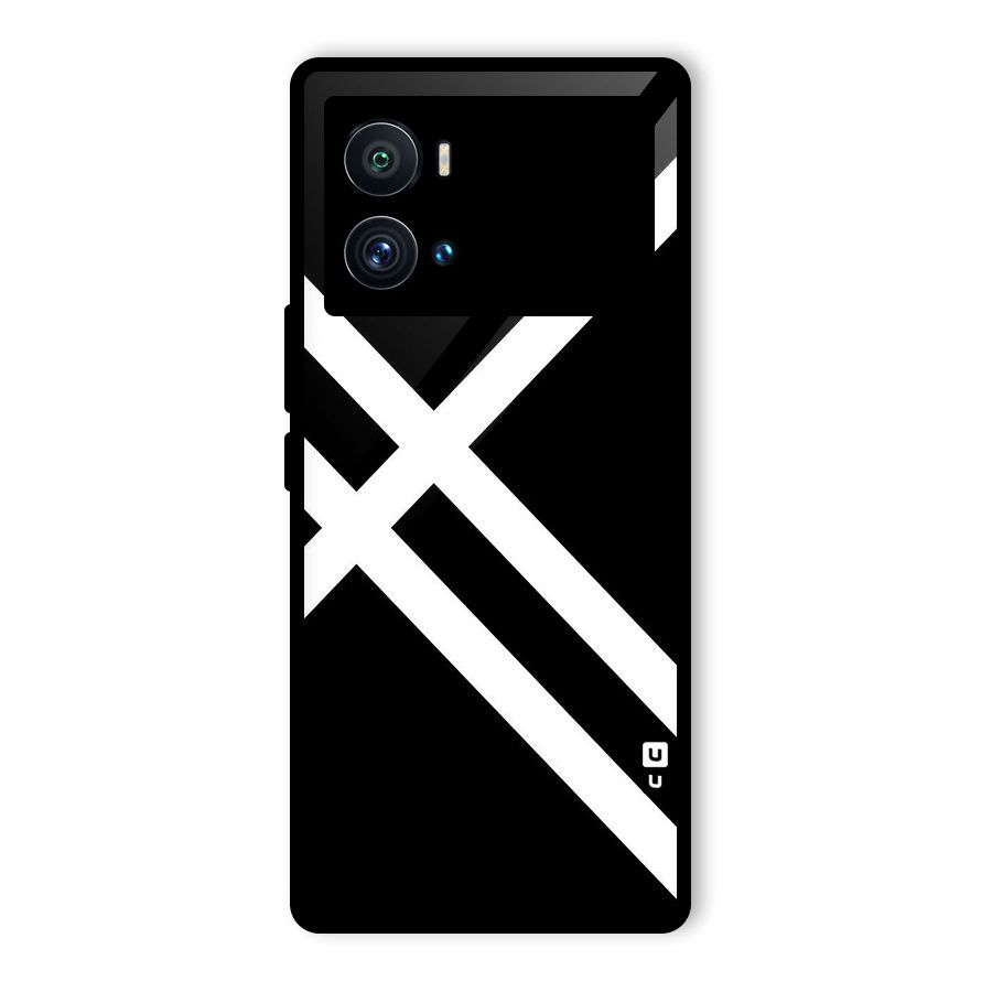 CrissCross Lines Glass Back Case for Vivo iQOO 9 Pro