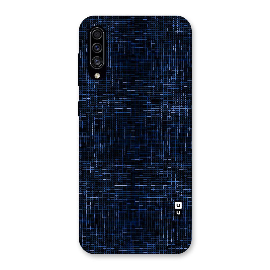Criss Cross Blue Pattern Back Case for Galaxy A30s