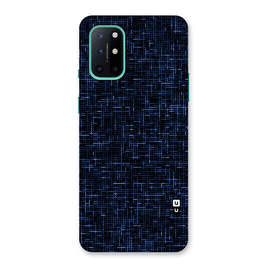 Criss Cross Blue Pattern Back Case for OnePlus 8T