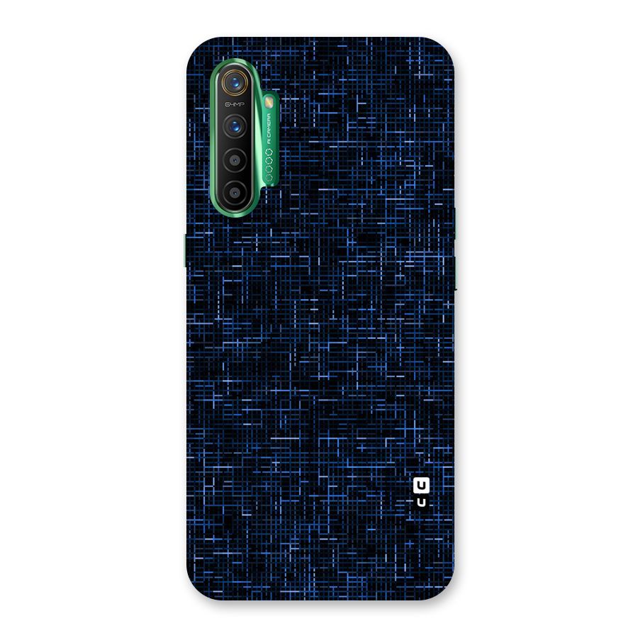 Criss Cross Blue Pattern Back Case for Realme X2