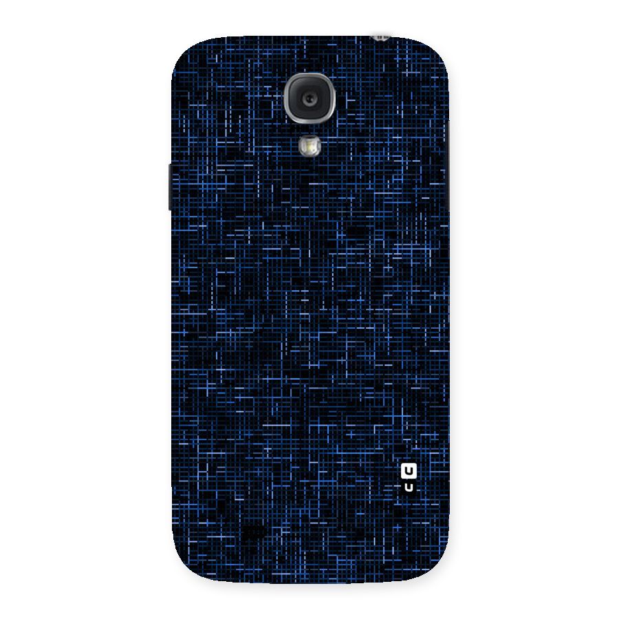Criss Cross Blue Pattern Back Case for Samsung Galaxy S4