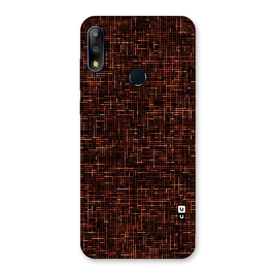 Criss Cross Brownred Pattern Back Case for Zenfone Max Pro M2