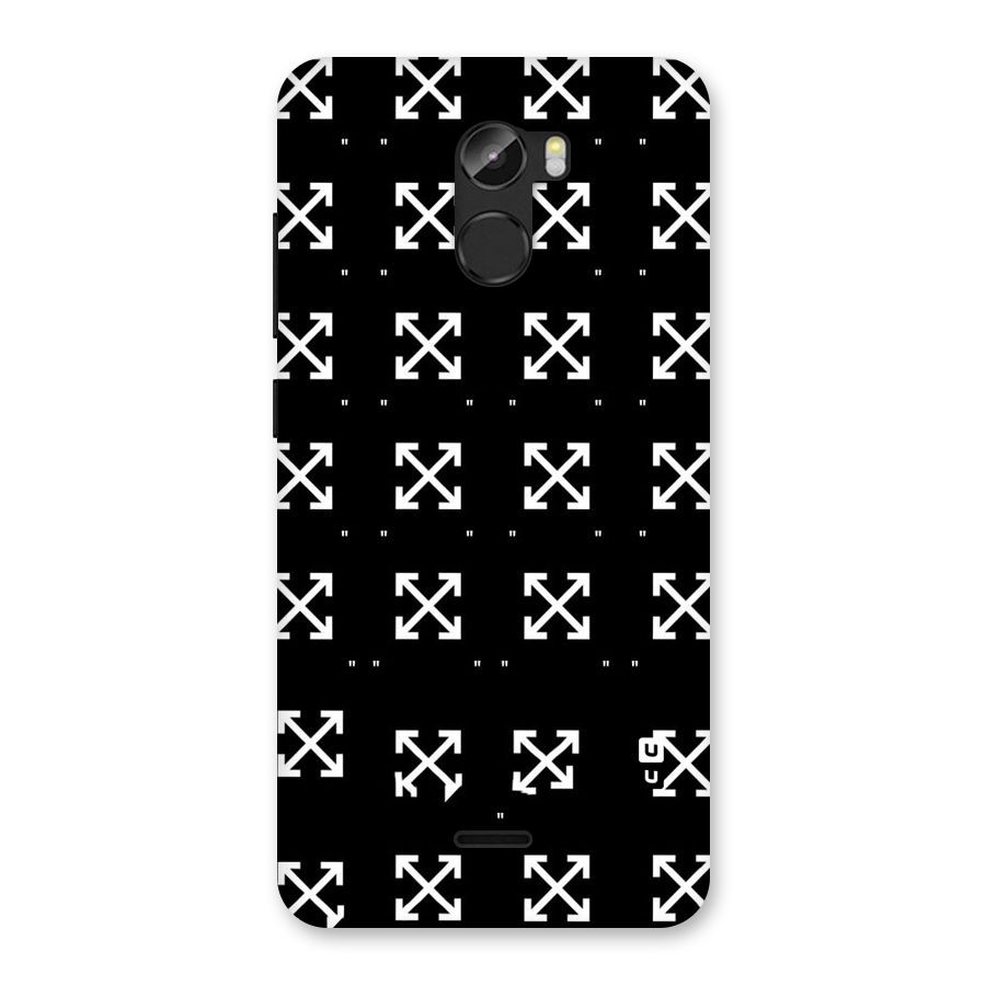 Cross Arrow Black Back Case for Gionee X1