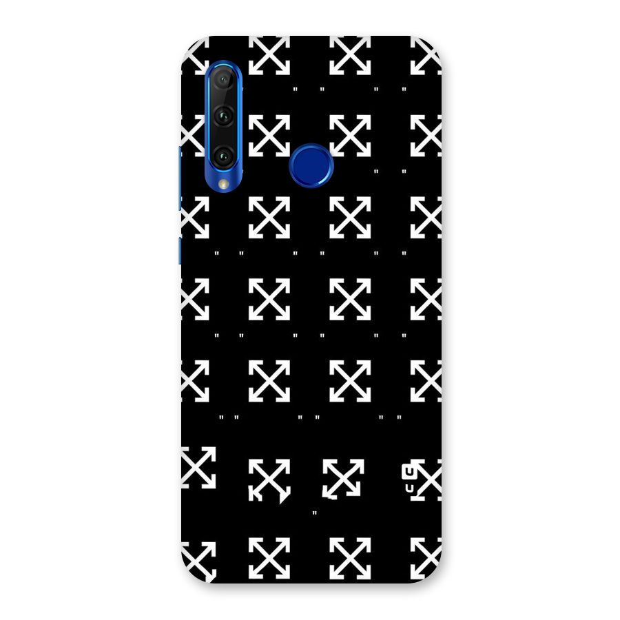 Cross Arrow Black Back Case for Honor 20i