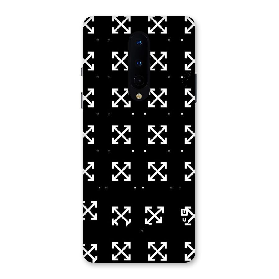 Cross Arrow Black Back Case for OnePlus 8