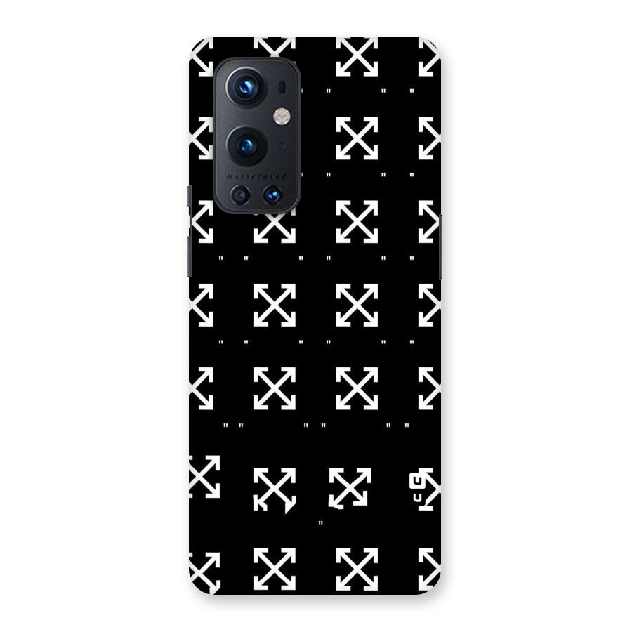 Cross Arrow Black Back Case for OnePlus 9 Pro