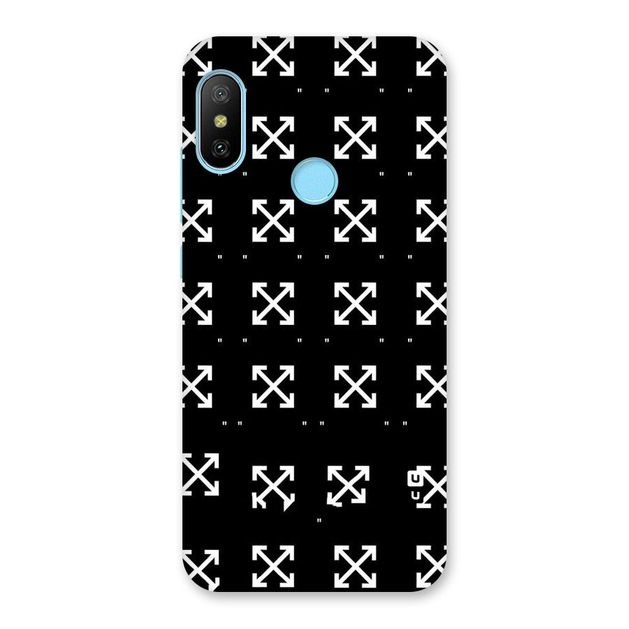 Cross Arrow Black Back Case for Redmi 6 Pro