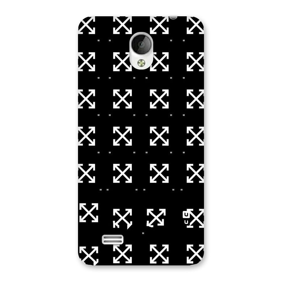 Cross Arrow Black Back Case for Vivo Y21