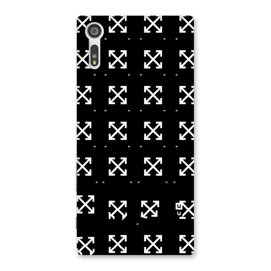 Cross Arrow Black Back Case for Xperia XZ