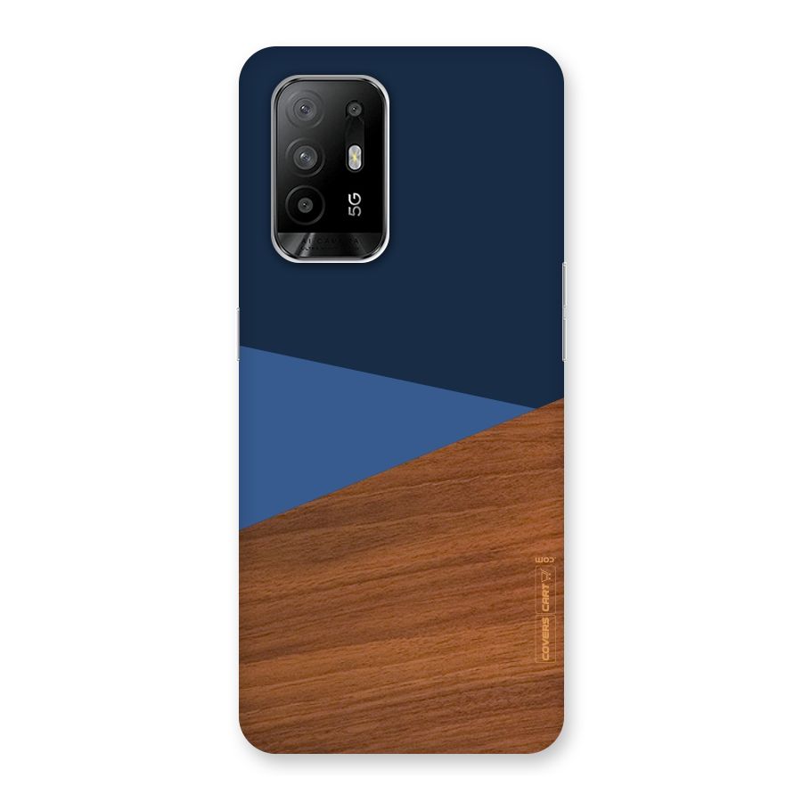 Crossed Lines Pattern Back Case for Oppo F19 Pro Plus 5G