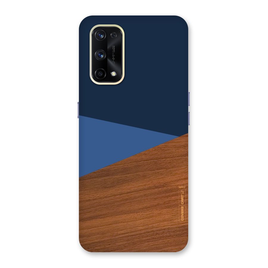 Crossed Lines Pattern Glass Back Case for Realme X7 Pro