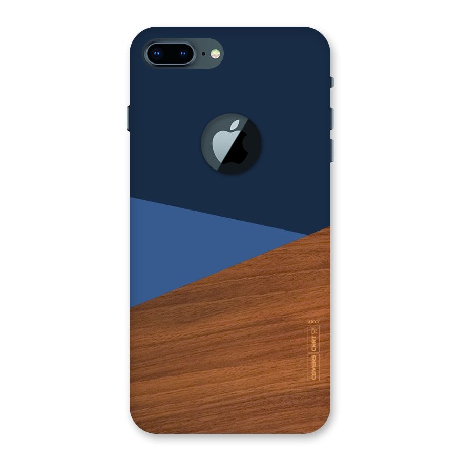Crossed Lines Pattern Back Case for iPhone 7 Plus Logo Cut