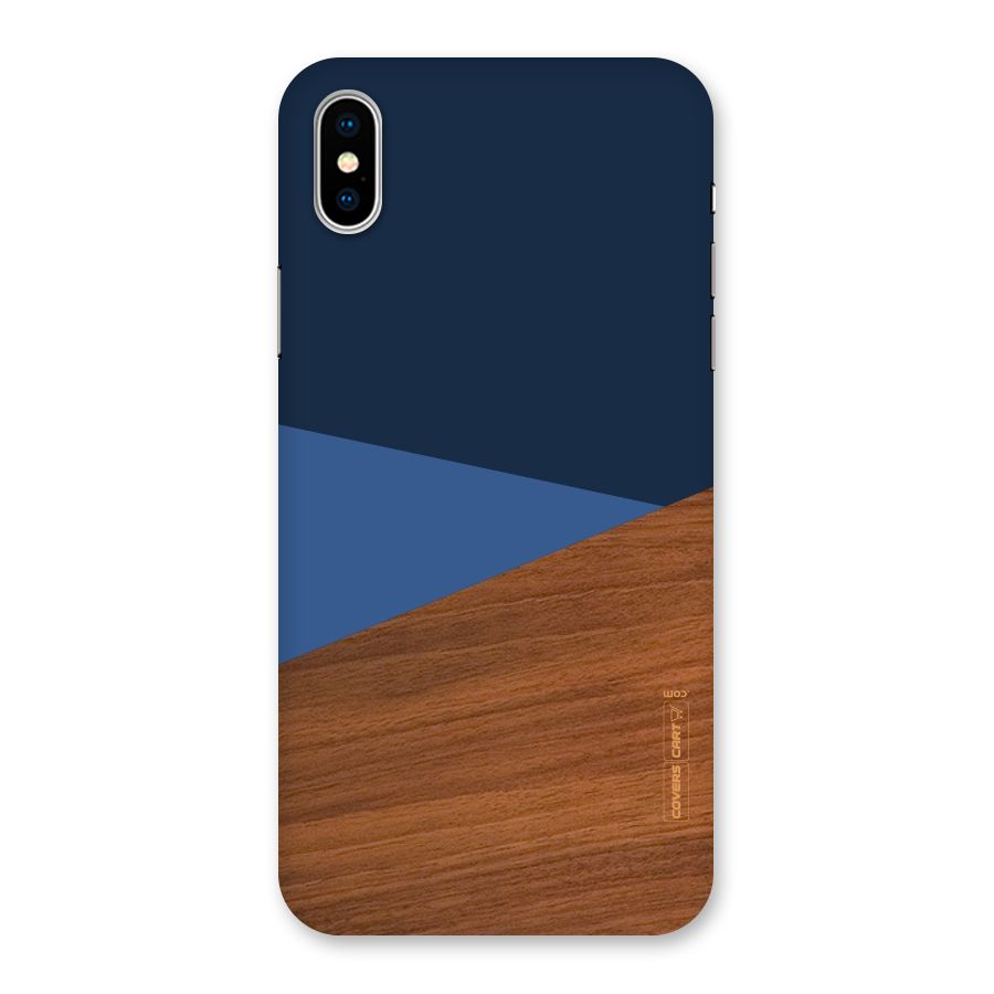 Crossed Lines Pattern Back Case for iPhone XS