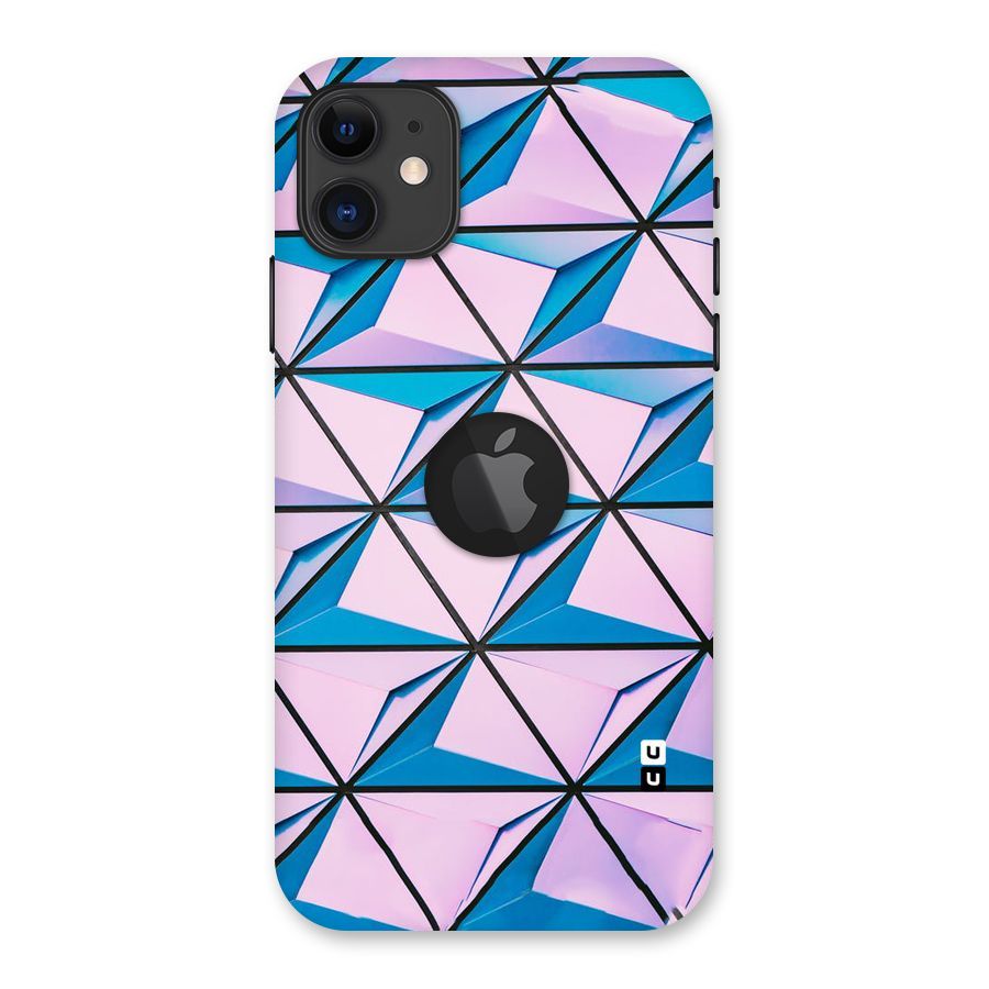 Crystal Abstract Back Case for iPhone 11 Logo Cut
