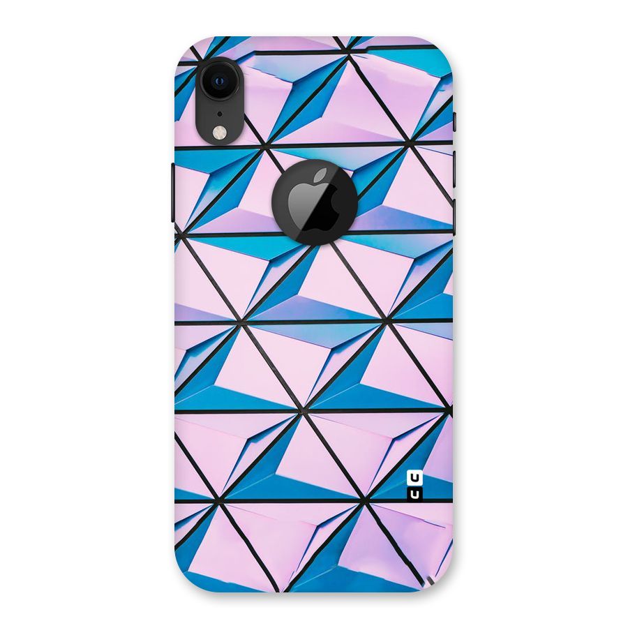 Crystal Abstract Back Case for iPhone XR Logo Cut