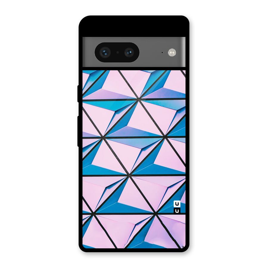 Crystal Abstract Glass Back Case for Google Pixel 7