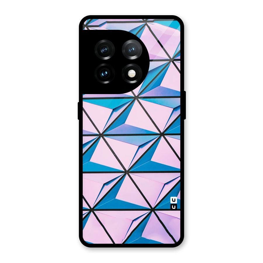 Crystal Abstract Glass Back Case for OnePlus 11