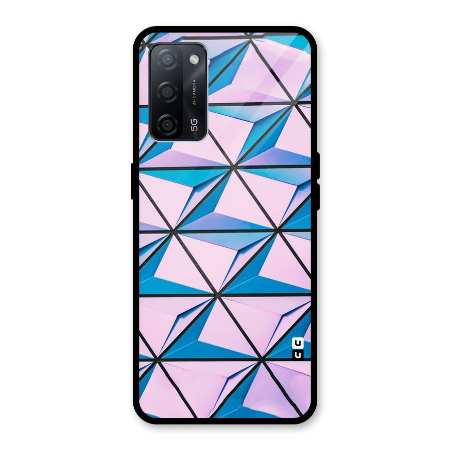 Crystal Abstract Glass Back Case for Oppo A53s 5G