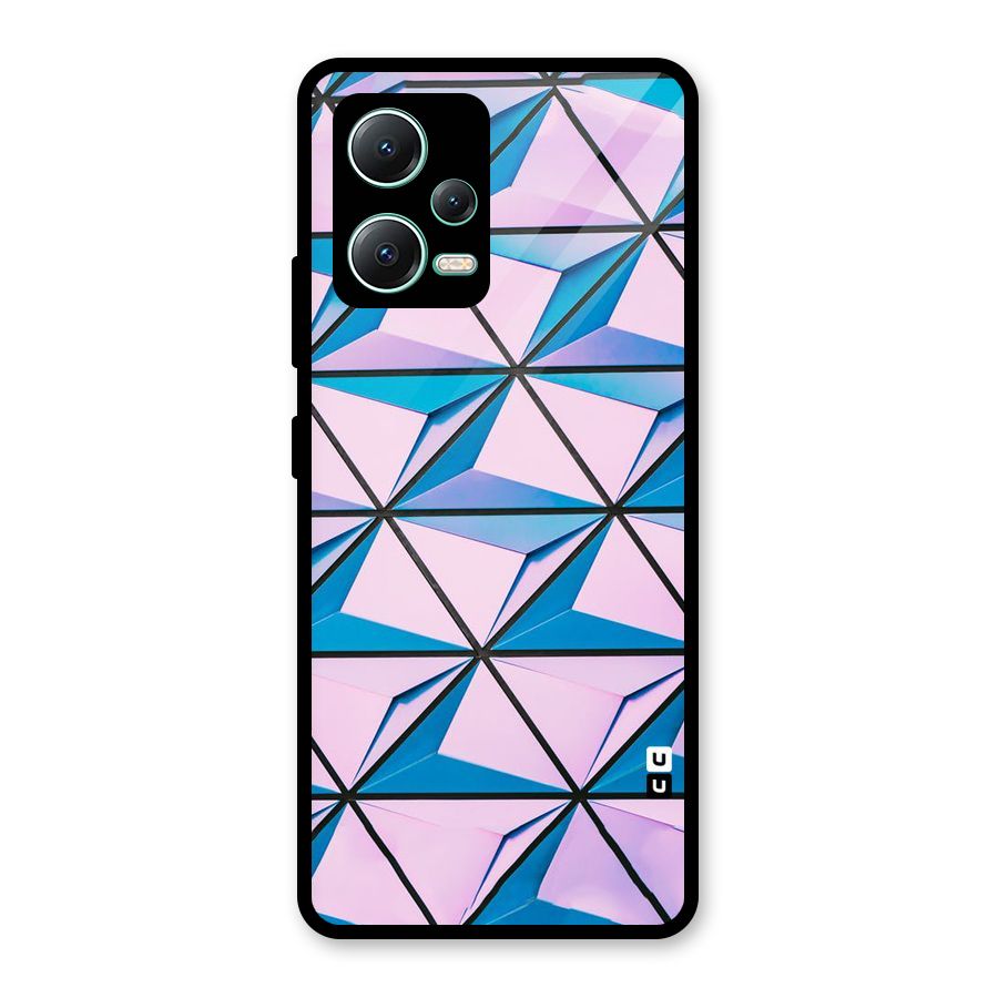 Crystal Abstract Glass Back Case for Redmi Note 12 5G