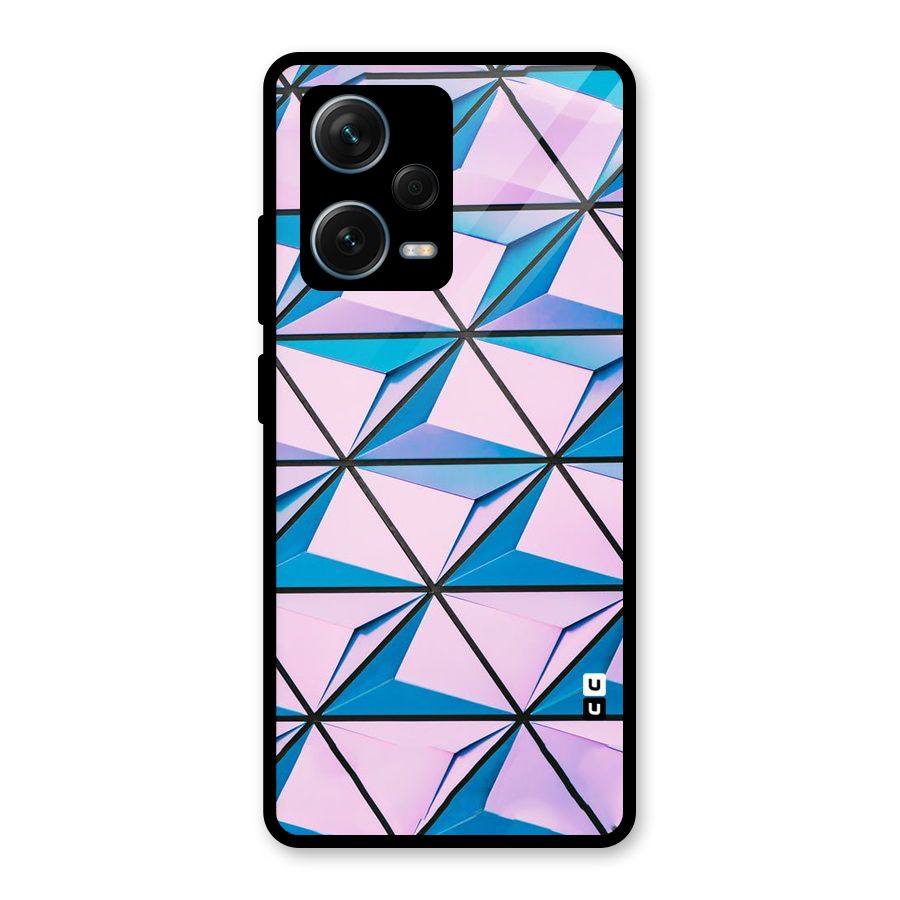 Crystal Abstract Glass Back Case for Redmi Note 12 Pro Plus 5G