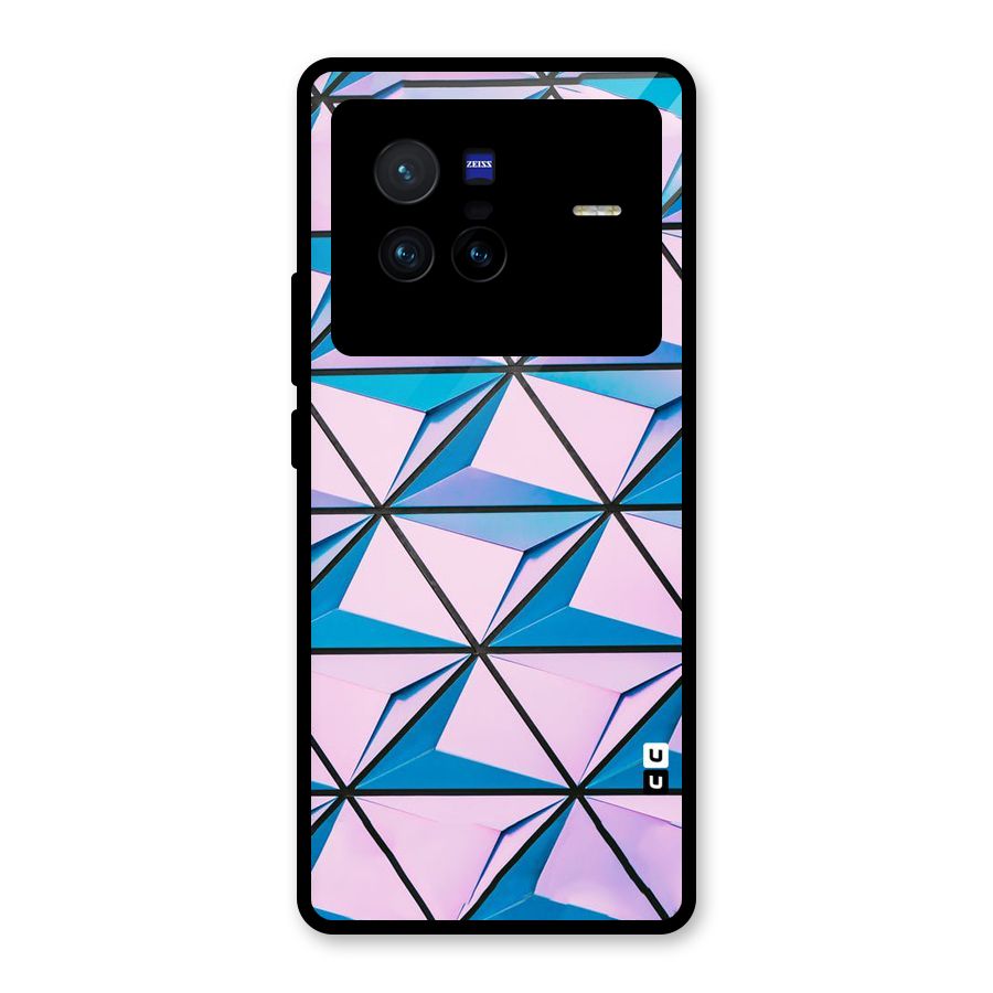 Crystal Abstract Glass Back Case for Vivo X80