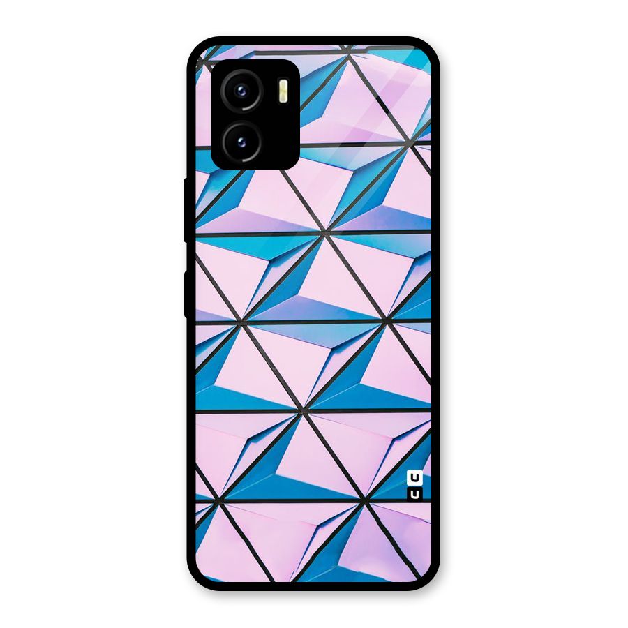 Crystal Abstract Glass Back Case for Vivo Y15s