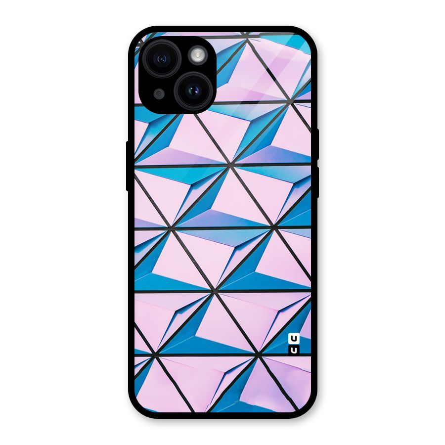 Crystal Abstract Glass Back Case for iPhone 14