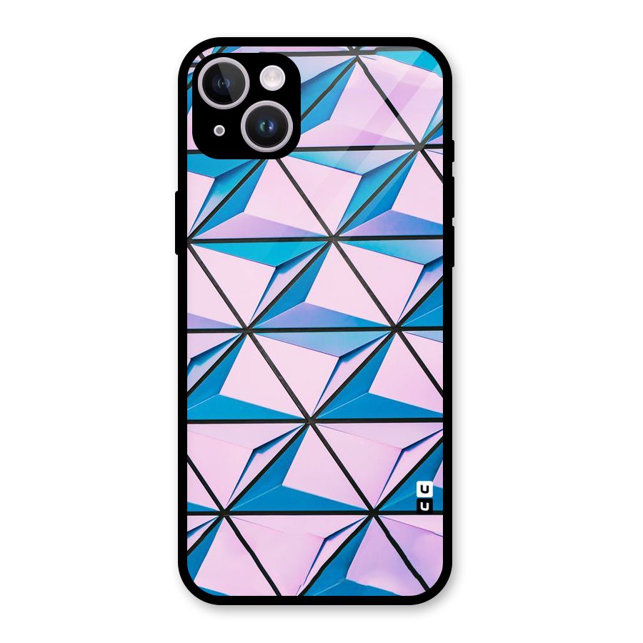 Crystal Abstract Glass Back Case for iPhone 14 Plus