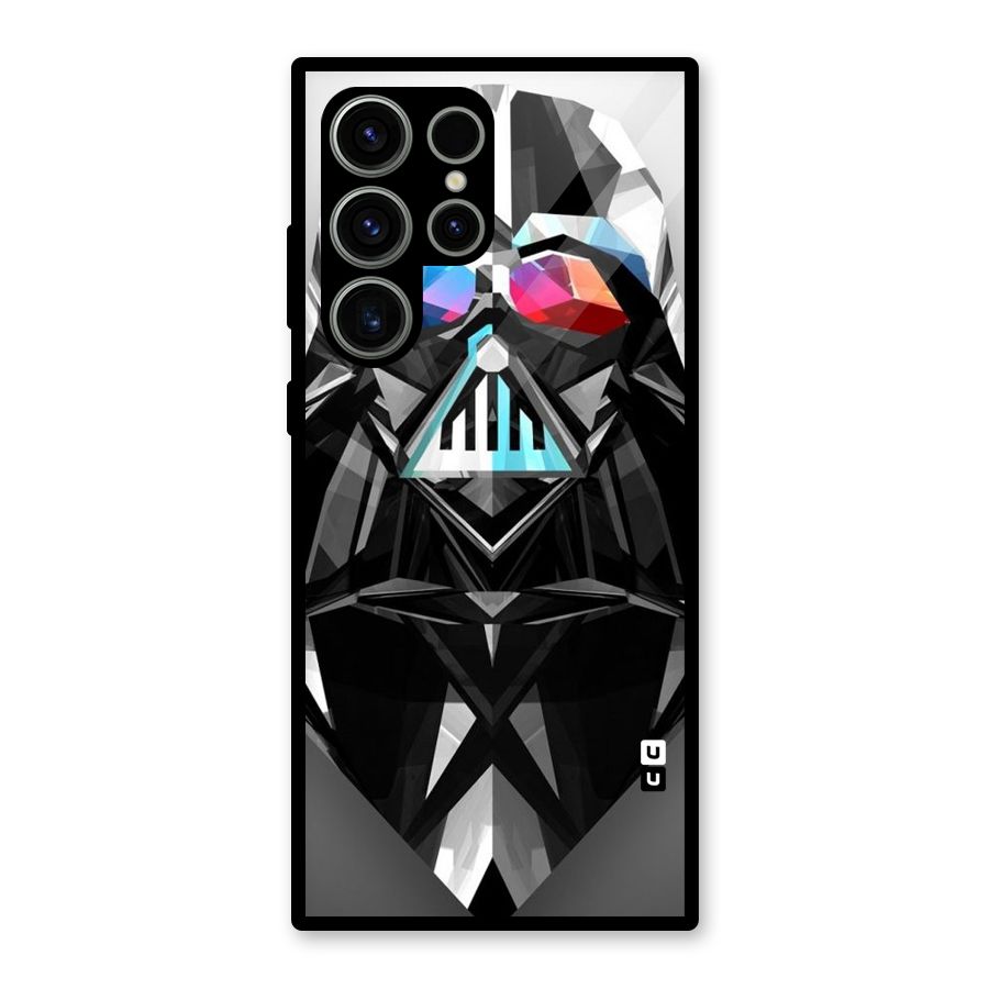 Crystal Robot Glass Back Case for Galaxy S23 Ultra