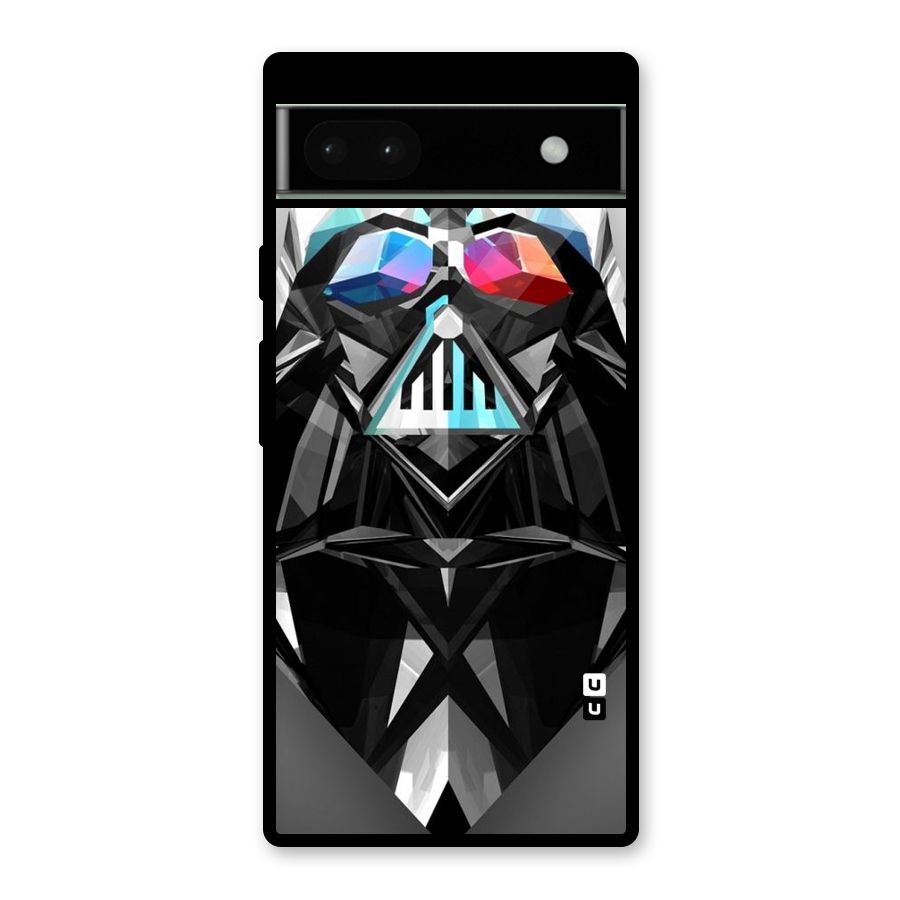 Crystal Robot Glass Back Case for Google Pixel 6a