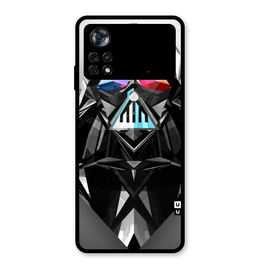 Crystal Robot Glass Back Case for Poco X4 Pro 5G