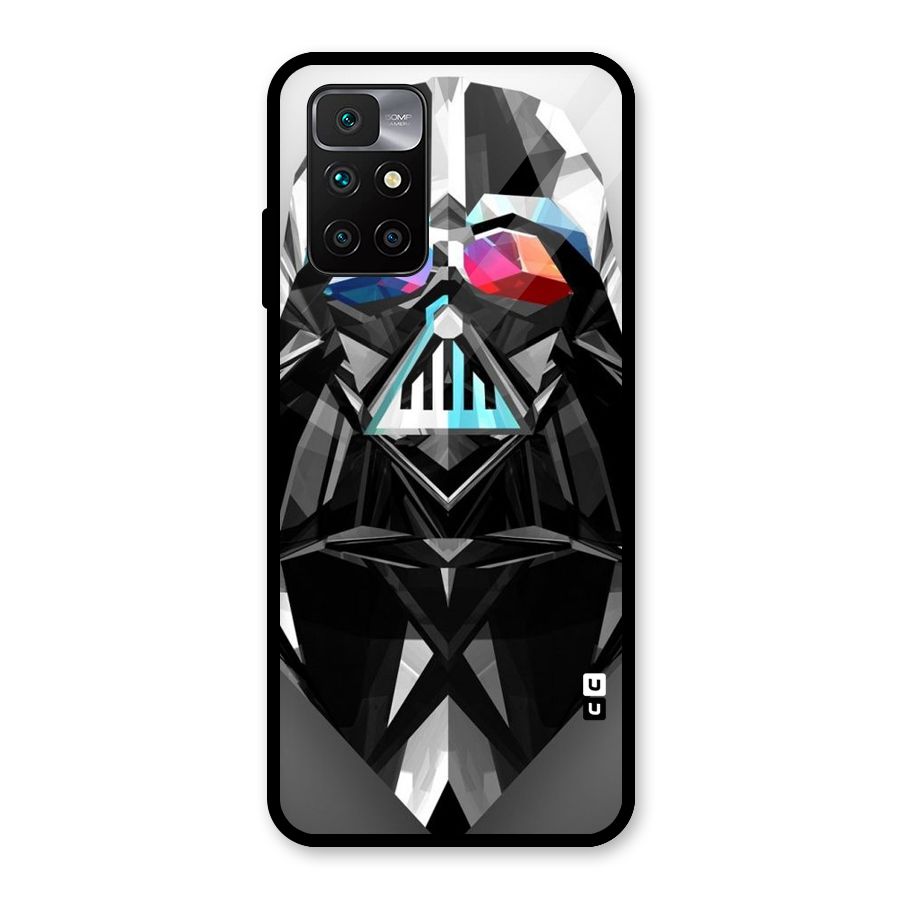 Crystal Robot Glass Back Case for Redmi 10 Prime