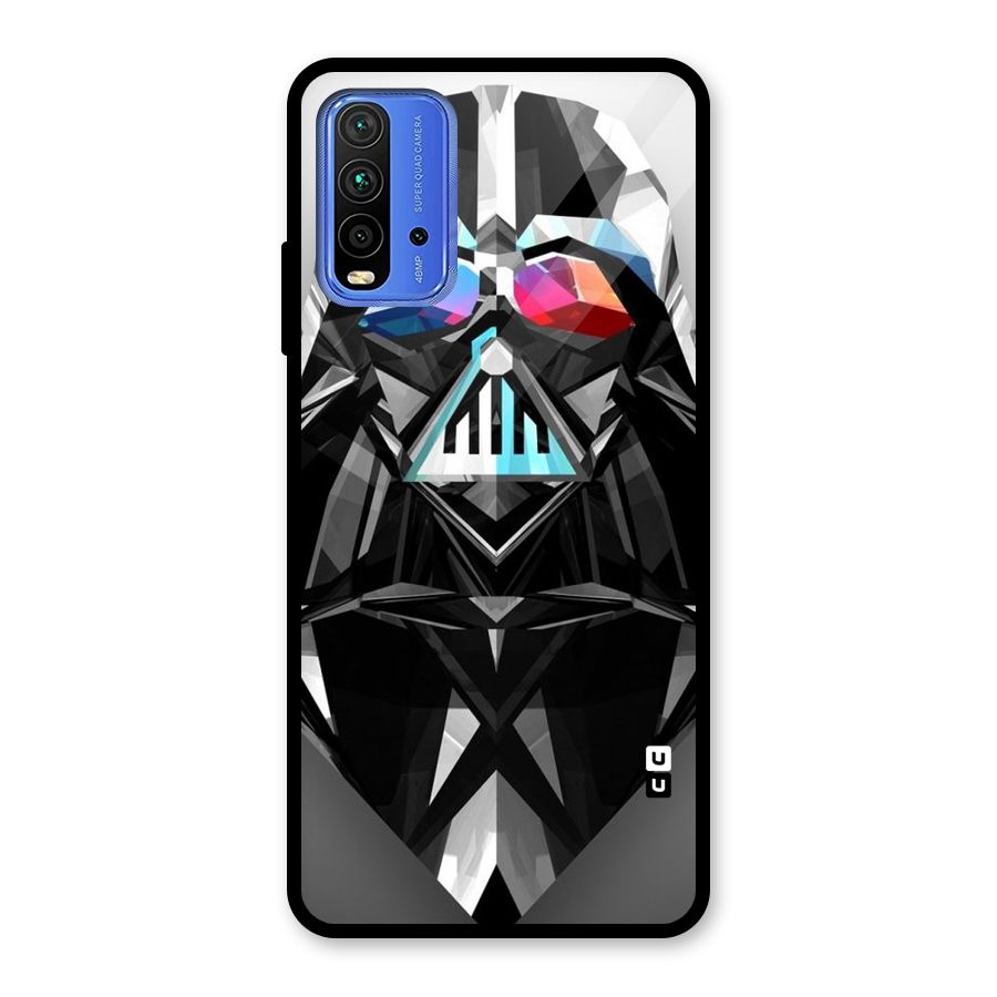 Crystal Robot Glass Back Case for Redmi 9 Power
