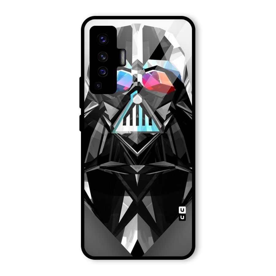 Crystal Robot Glass Back Case for Vivo X50