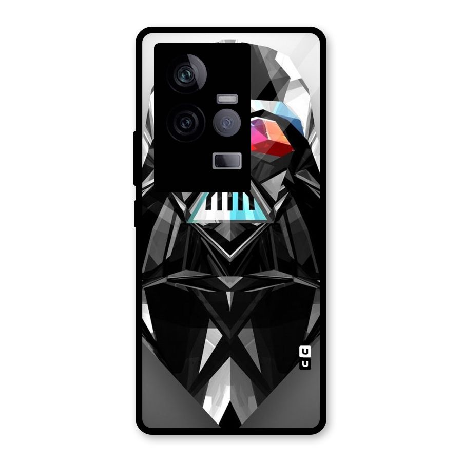Crystal Robot Glass Back Case for Vivo iQOO 11 5G